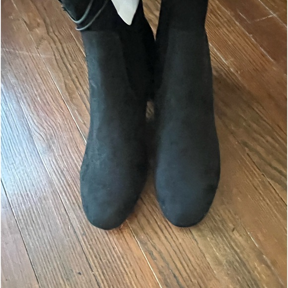 Liz Claiborne tall over the knee black suede riding boots size 8 - Picture 3 of 8